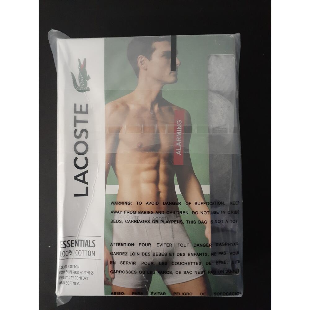 Lacoste Men's Cotton Stretch Essentials Boxer Briefs 3-pack XS